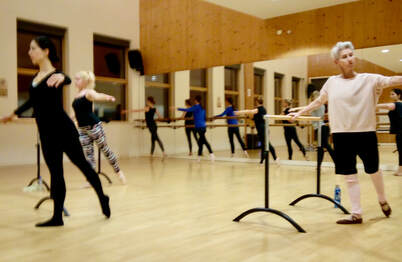 adult ballet class with Nicky Gibbs Dance
